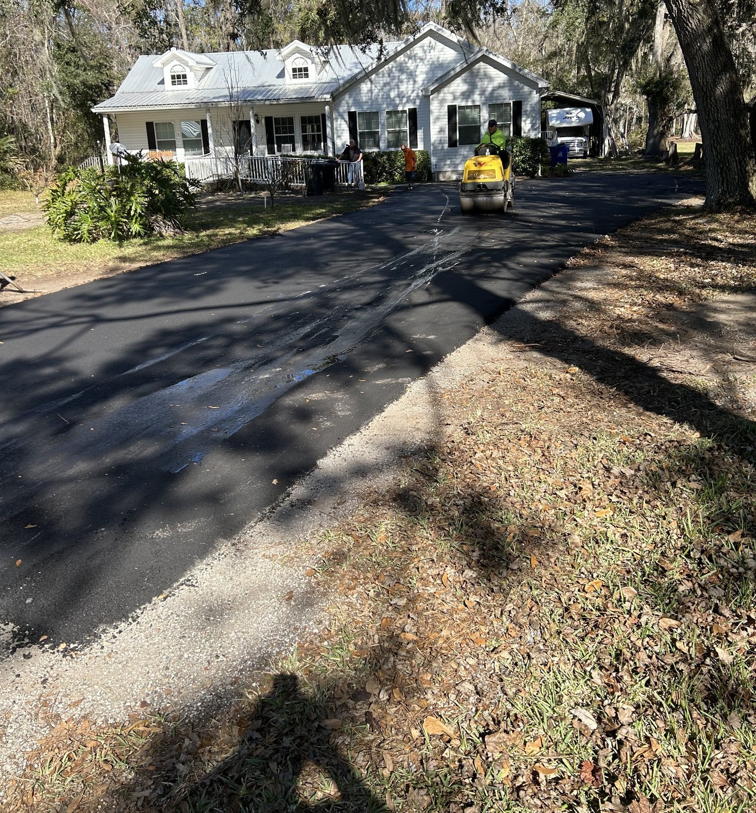 Armored Asphalt paving project in Michigan